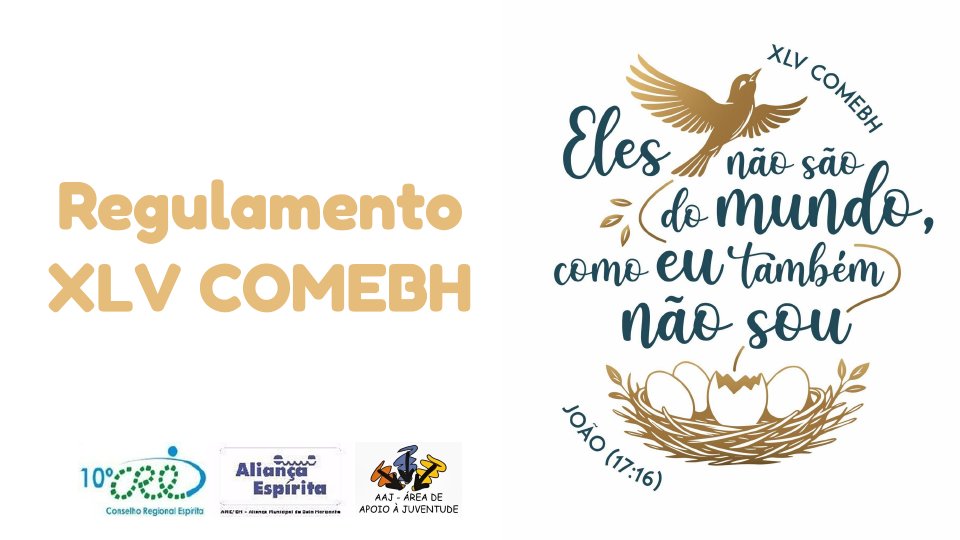 Regulamento da COMEBH 2027, página 1 de 40